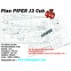 Plan Piper J3 Cub